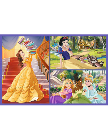 VV-34440,Puzzle Trefl 2x70 Disney Princess Viata Printeselor Disney