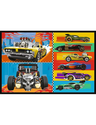 VV-34442,Puzzle Trefl 2x70 Hot Wheels Masini