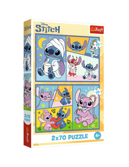 VV-34444,Puzzle Trefl 2x70 Stitch Nu Exista Plictiseala Cu Stitch