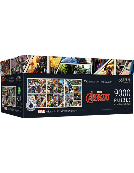 VV-81022,Puzzle Trefl Uft 9000 Marvel Avengers Prin Universul Comic