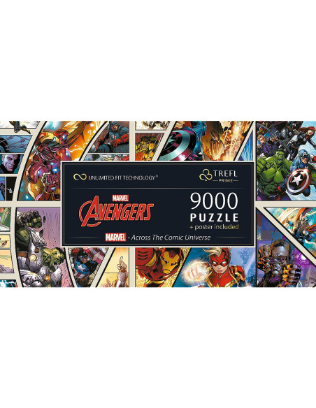 VV-81022,Puzzle Trefl Uft 9000 Marvel Avengers Prin Universul Comic