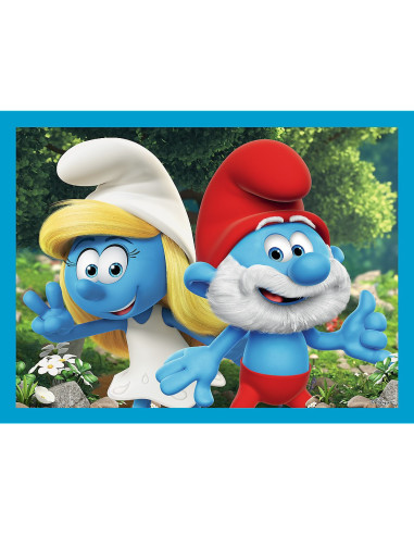 VV-93656,Puzzle Trefl 2in1 Memo Strumfii Si Prietenii Lui
