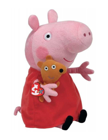 TY96230,Plus Ty 28cm Beanie Babies Peppa Pig Peppa