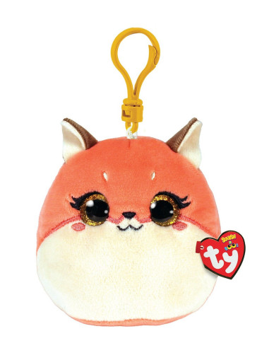 TY39560,Plus Breloc Ty 8.5cm Squishy Beanies Roxie Vulpita Roz