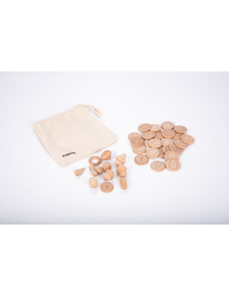 CD73470,Comori din lemn - atinge si potriveste