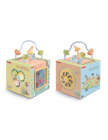 D5192,Cub 2 in 1 cu activitati - Pastel
