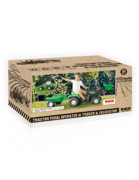 D8048,Excavator cu pedale si remorca