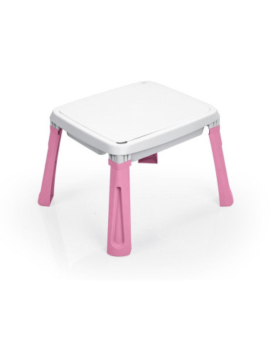 D2577,Masuta de activitati 3 in 1 pentru copii - Alb& roz
