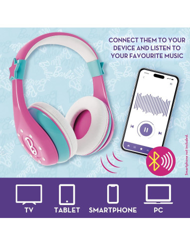 L104451,Casti bluetooth - Barbie