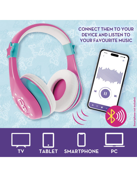 L104468,Set casti & microfon cu bluetooth - Barbie