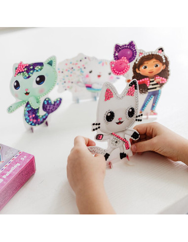 TT420366,Set 3 in 1 Gabby's Dollhouse - Bratari, carioci de suflat & pictura cu diamante