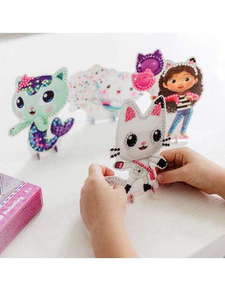 TT420366,Set 3 in 1 Gabby's Dollhouse - Bratari, carioci de suflat & pictura cu diamante