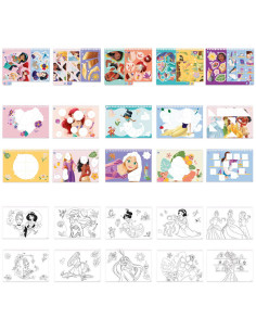 TT045279,Carte de colorat & abtibilduri cu numere - Disney Princess 2