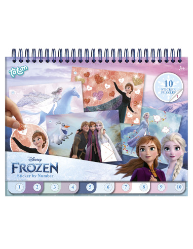 TT681576,Carte de colorat & abtibilduri cu numere - Frozen