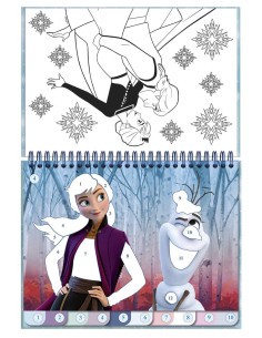 TT681576,Carte de colorat & abtibilduri cu numere - Frozen 2