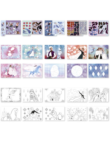 TT681576,Carte de colorat & abtibilduri cu numere - Frozen