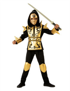 641143,Costum de carnaval - Ninja Dragon Auriu