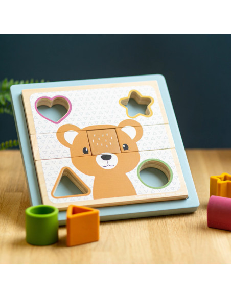 35056,Puzzle cu sortator forme - Animalute
