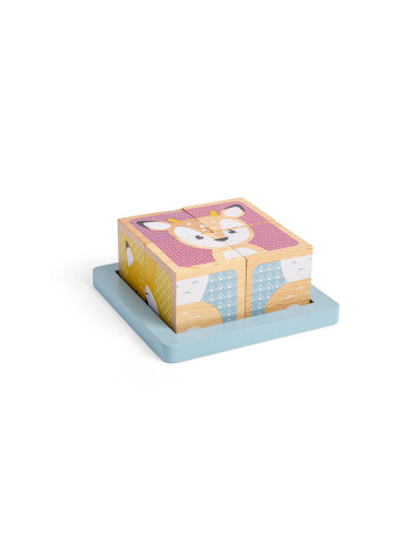 33027,Puzzle cubic - Animalute vesele