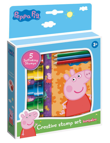 BT360242,Set creativ cu stampile - Peppa Pig
