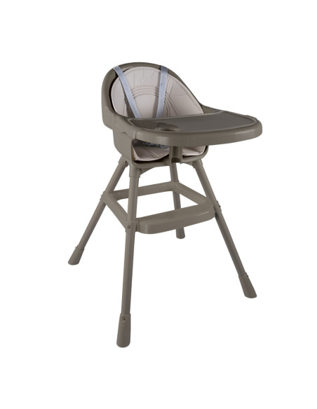 D7569,Scaun de masa premium cu perna - Gri