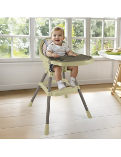 D7568,Scaun de masa premium cu perna - Verde Eco 2
