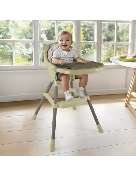 D7568,Scaun de masa premium cu perna - Verde Eco