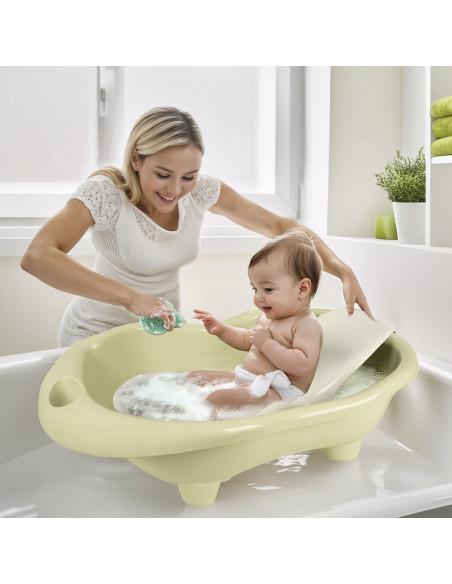 D7269,Cadita cu suport anatomic Hippo - Verde Eco