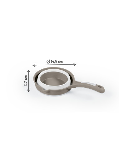 D7273,Set 3 in 1 cu cadita pliabila - Gri
