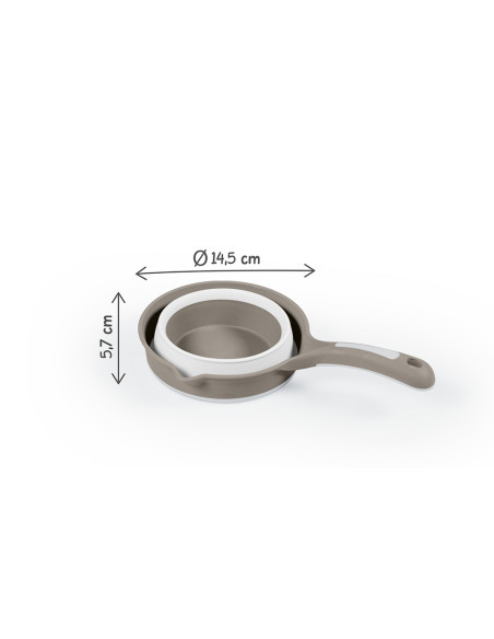 D7273,Set 3 in 1 cu cadita pliabila - Gri