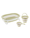 D7272,Set 3 in 1 cu cadita pliabila - Verde eco