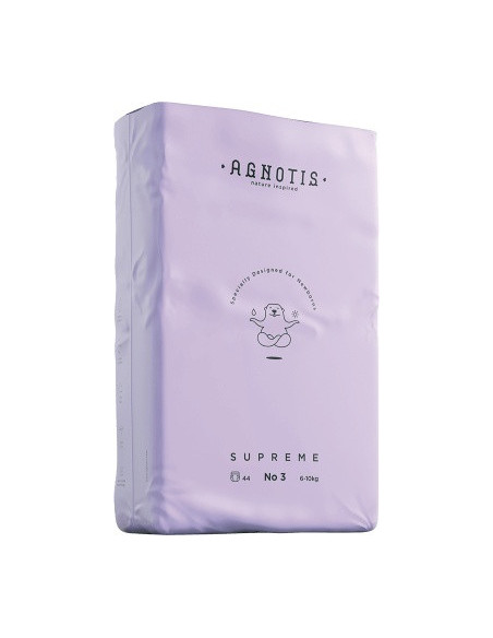 UP-agn_snr3,Scutece hipoalergenice Supreme Agnotis, marimea nr. 3, 6-10 kg, 44 bucati