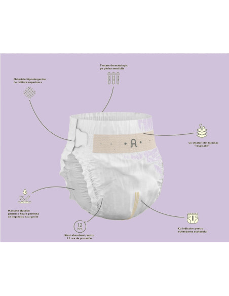 UP-agn_snr3,Scutece hipoalergenice Supreme Agnotis, marimea nr. 3, 6-10 kg, 44 bucati