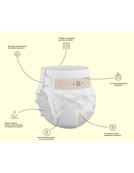 UP-agn_snr5,Scutece hipoalergenice Supreme Agnotis, marimea nr. 5, 13-17 kg, 38 bucati