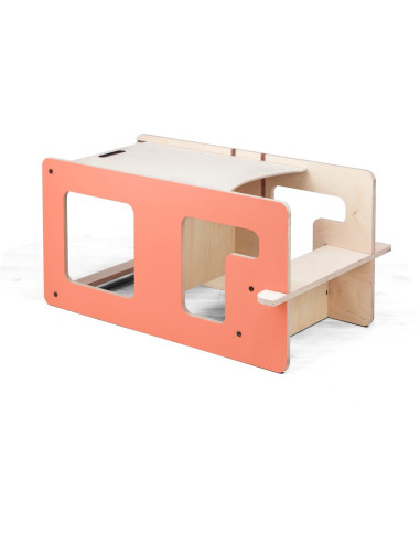 UP-Mtyz_flipr,Turn de invatare multifunctional Kule Flip, Roz, MamaToyz