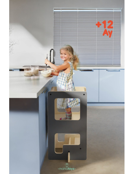 UP-Mtyz_flipv,Turn de invatare multifunctional Kule Flip, Gri, MamaToyz