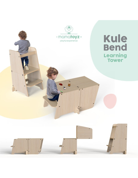 UP-Mtyz_bend,Turn de invatare multifunctional Kule Bend, Natur, MamaToyz
