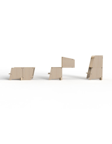 UP-Mtyz_bend,Turn de invatare multifunctional Kule Bend, Natur, MamaToyz