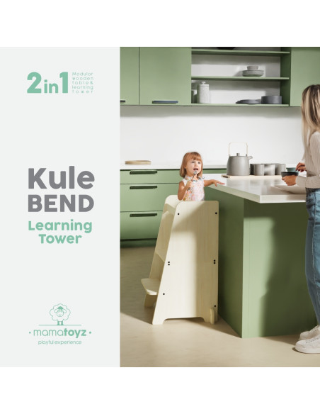 UP-Mtyz_bend,Turn de invatare multifunctional Kule Bend, Natur, MamaToyz