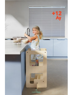 UP-Mtyz_flipn,Turn de invatare multifunctional Kule Flip, Natur, MamaToyz 2