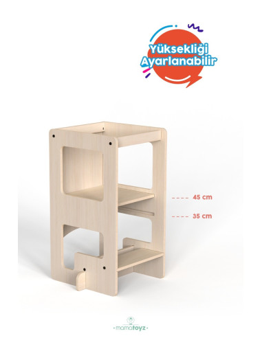 UP-Mtyz_flipn,Turn de invatare multifunctional Kule Flip, Natur, MamaToyz