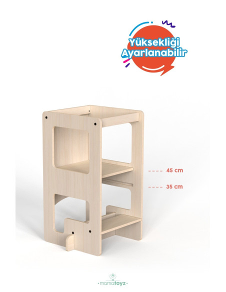 UP-Mtyz_flipn,Turn de invatare multifunctional Kule Flip, Natur, MamaToyz