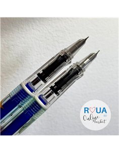 Set stilouri cu cerneala termosensibila + Rezerve, Sclipici, Verde/Albastru 2