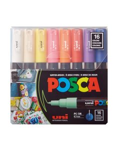 Set 16 markere POSCA PC-1M, varf rotund, 0.7 mm, M1477 2