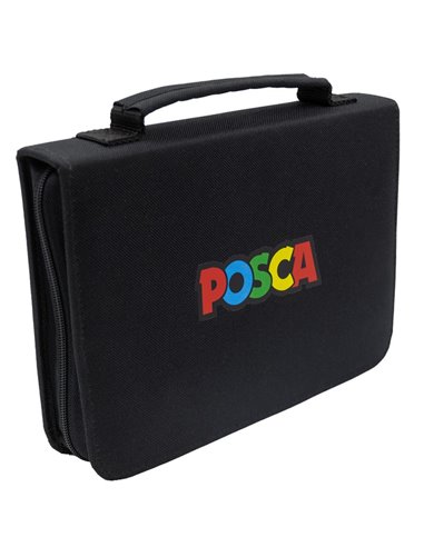 Set 24 markere POSCA in mapa, PC-1M, PC-3M, PC-5M, PC-8K, M1213