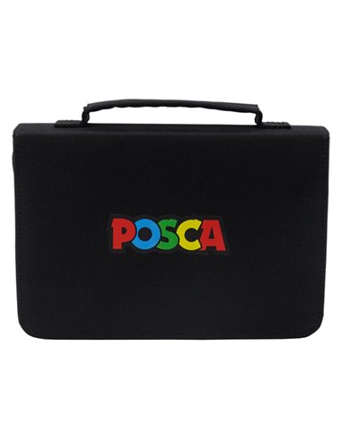 Set 24 markere POSCA in mapa, PC-1M, PC-3M, PC-5M, PC-8K, M1213