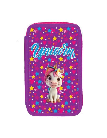 Penar echipat cu 3 fermoare S-COOL SC2920, Unicorn
