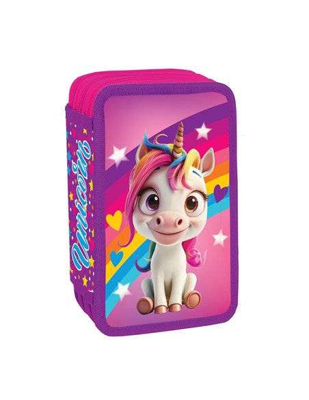 Penar echipat cu 3 fermoare S-COOL SC2920, Unicorn