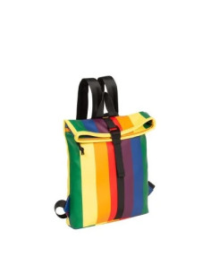 51.132088,Rucsac new rebels mart-los angeles rolltop mini, dimensiuni 27/8/33 cm, motiv rainbow