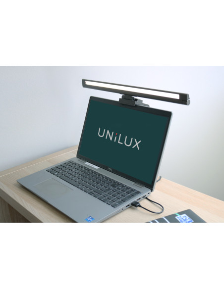 400153723,Lampa unilux led visiolight, rotatie 90Â°, ideala conferinte video/zoom, vlogging, intensitate reglabila 1%-100%, lumi